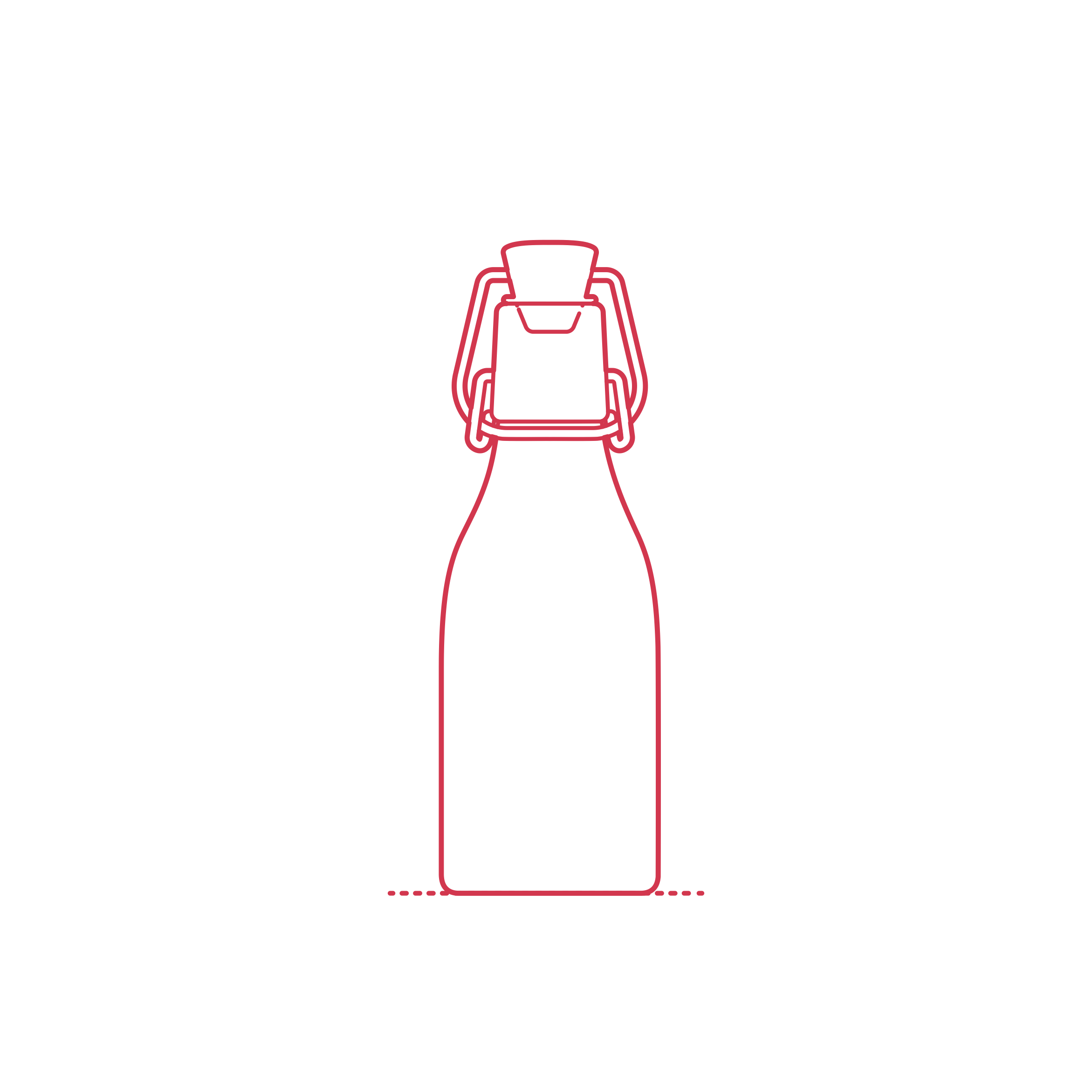 Objects Beverage Serveware Ikea Korken Bottle 5 Oz Outline Svg File Free Vectors